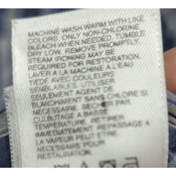 Men's‎ Button-Up Casual Long Sleeve The North Face Blue Plaid Shirt Size Large - Picture 5 of 5